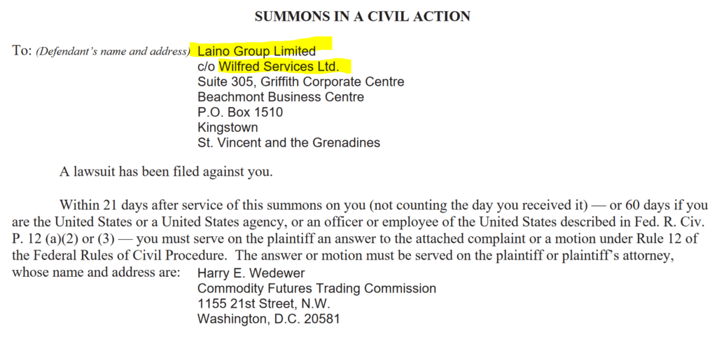 complaint against forex broker