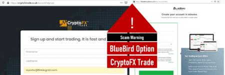 Investor warning against BlueBird Options and CryptoFX scams