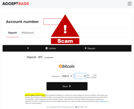 FCA warns aganst AccepTrade broker scam