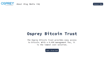 Osprey Bitcoin Trust