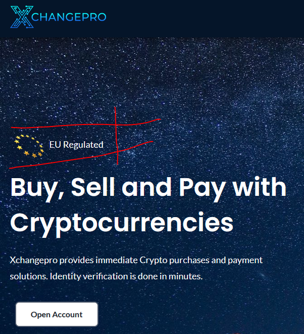 Estonian XChangePro crypto payment processor facilitating scams