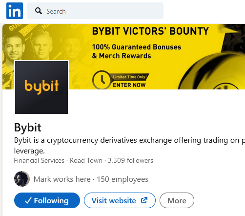 Bybit on LinkedIn