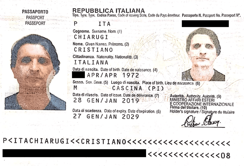 Cristiano Chiarugi beneficial owner and managing director Futurus X
