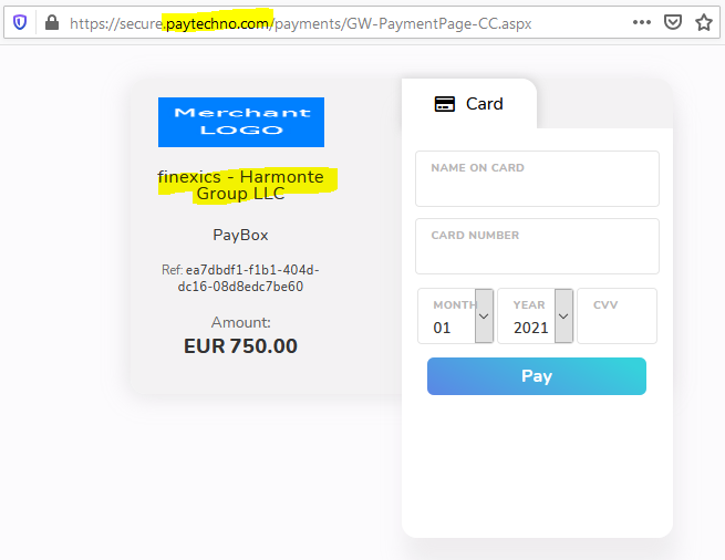 PayTechno facilitates the Finotive and Finexics broker scams