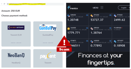 Warning against BTQT promiting broker scam Finexico