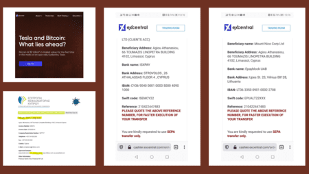 Excentral promoted by fraud campaigns