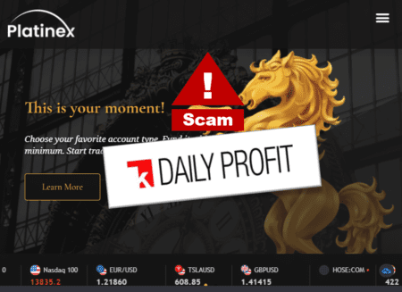 investor warning Platinex broker scam