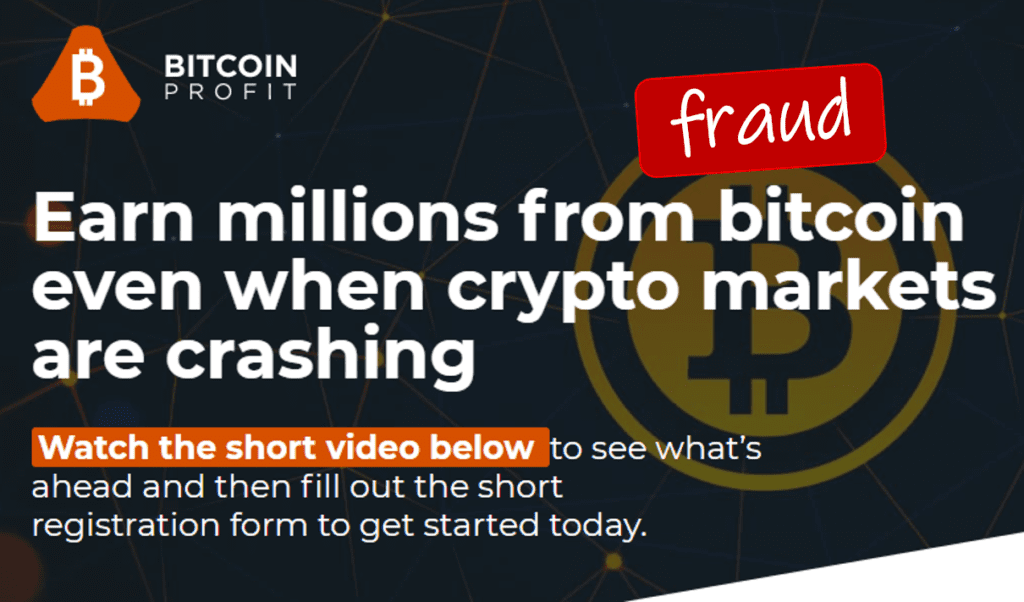 Bitcoin Profit marketing fraud facilitates broker scams and regulated brokers
