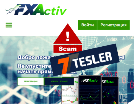 The FXActiv scam promoted by Tesler fraud campaign