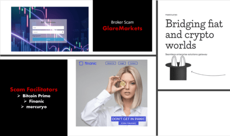 investor warning glaremarkets scam facilitated by finanic and mercuryo