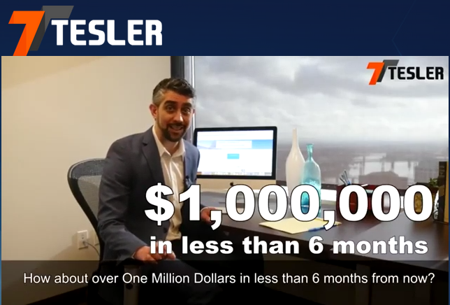 Tesler campaigns promises 1 million in less than 6 months