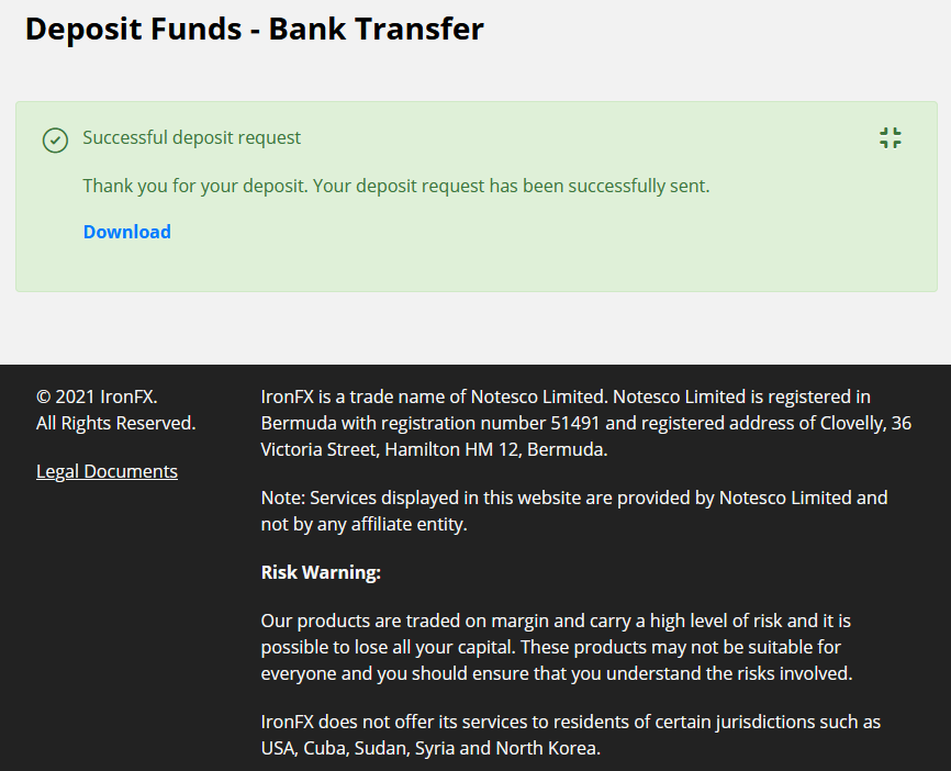 IronFX offshore entity attacks European investors