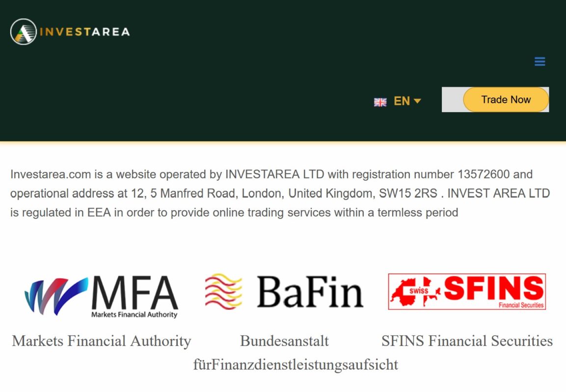 Fake regulators! German BaFin investigates Invest Area broker scam