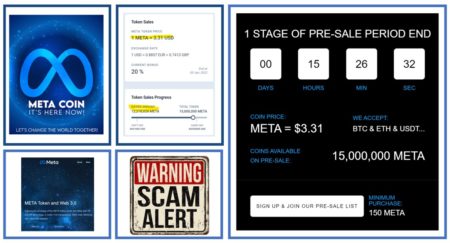 Investor warning against META Token scam