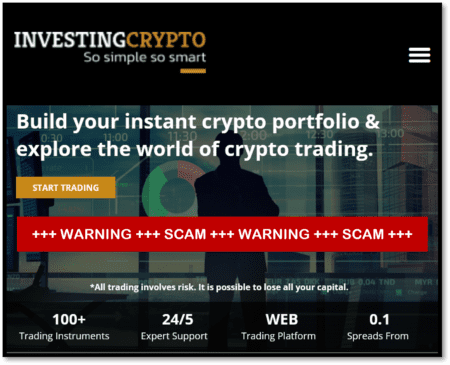 FinTelegram issues urgend warning against InvestingCrypto broker scam