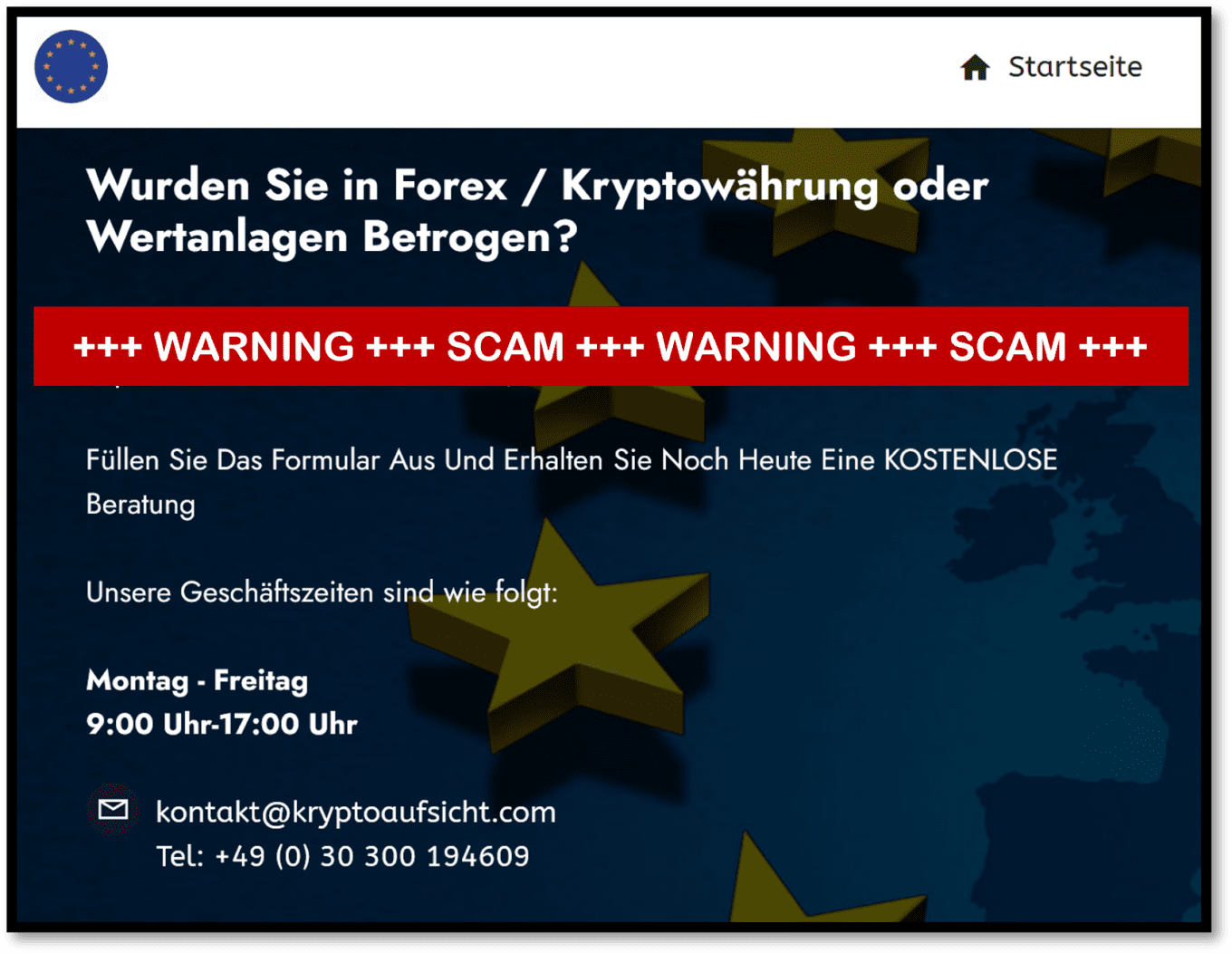 Attention! Fake Regulators Kryptoaufsicht And Boersenaufsicht Attack