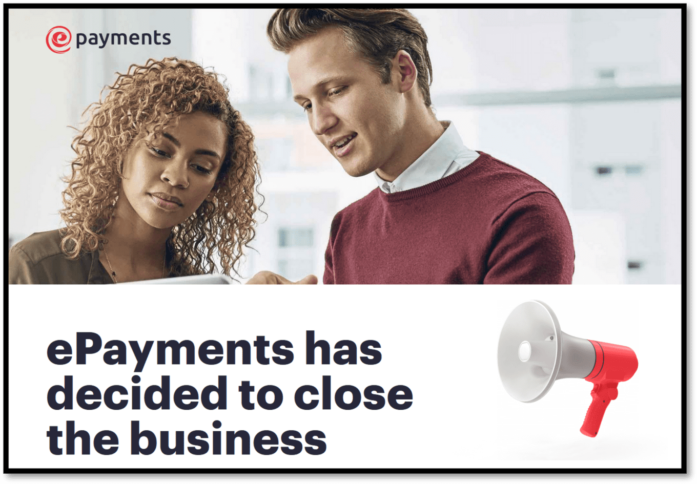 ePayments goes out of business