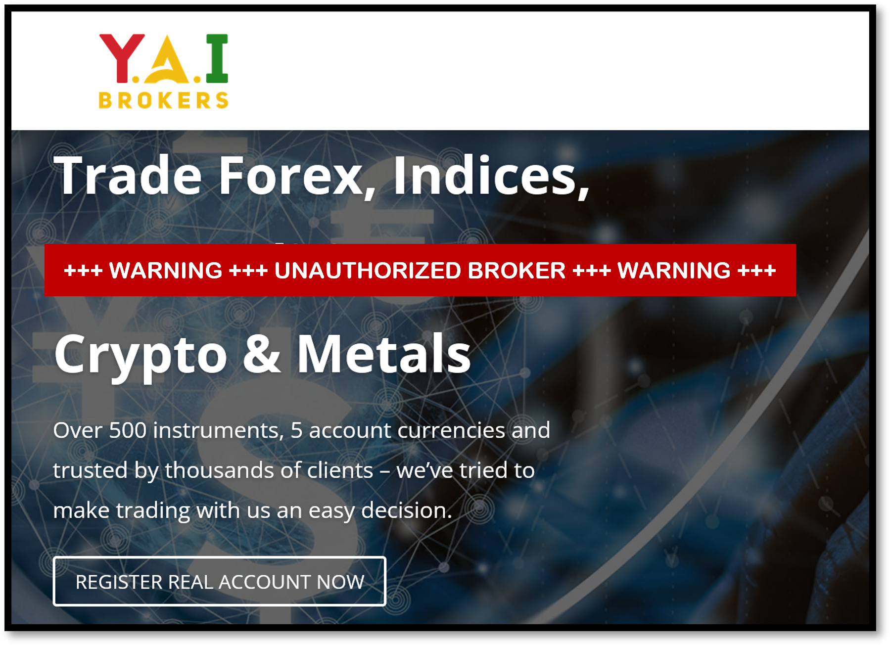 Be Careful With The Unauthorized Offshore Broker YAIBrokers | FinTelegram  News