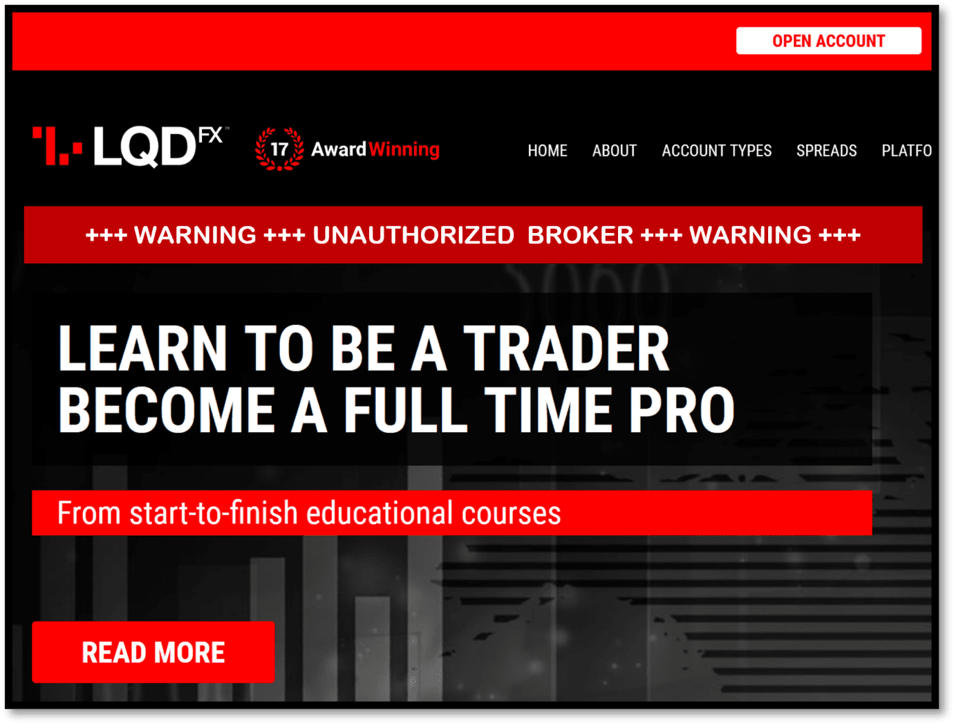 Warning against offshore broker LQDFX