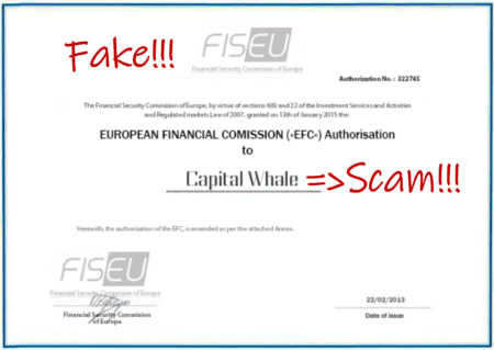 Investor warning against Capital Whale broker scam