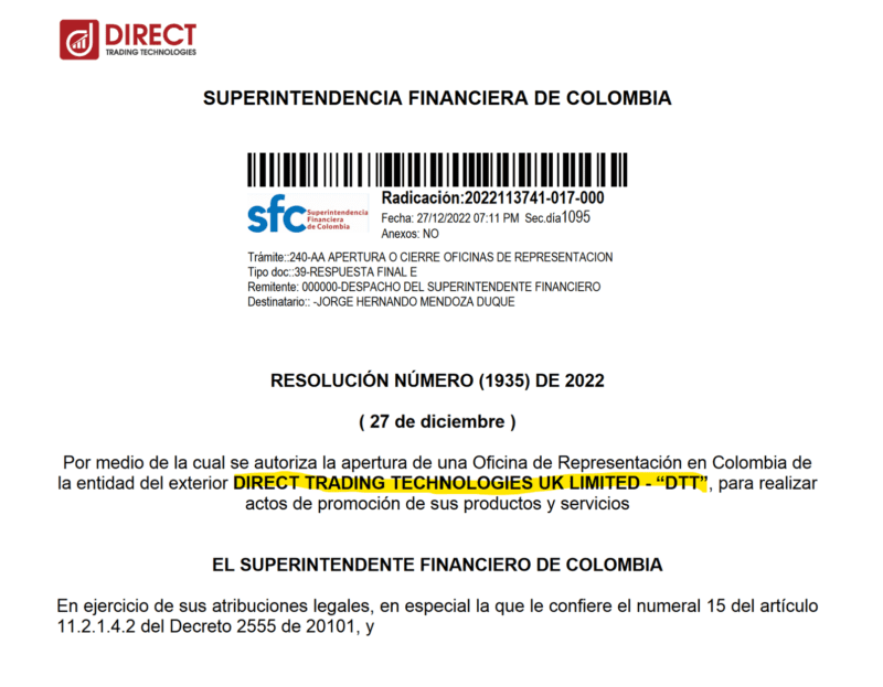 Direct Trading Technologies Secures SFC License Oo Offer Direct Access