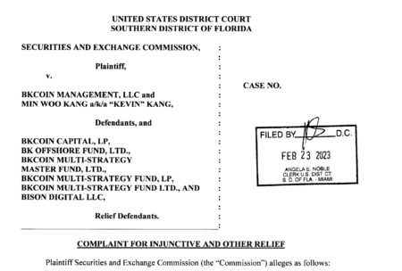SEC takes emergency action against BKCoin crypto scheme