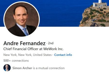 WeWork CFO Andre Fernandez resigns
