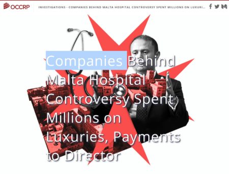 OCCRP report on the Maltese healthcare corruption affair