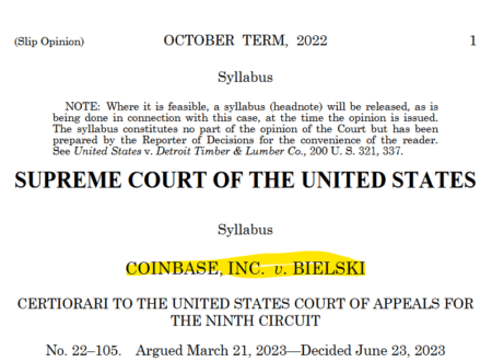 Abraham Bielski versus Coinbase