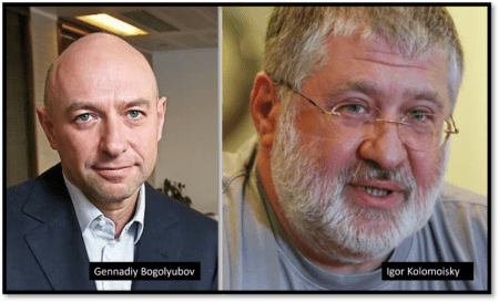 Ukraine oligarchs Igor Kolomoisky and Gennadiy Bogolyubov