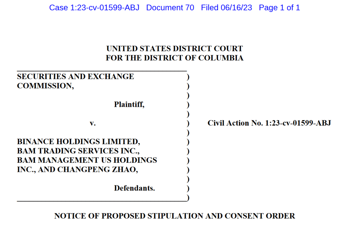 Breaking: U.S. SEC And Binance Reached An Agreement | FinTelegram News