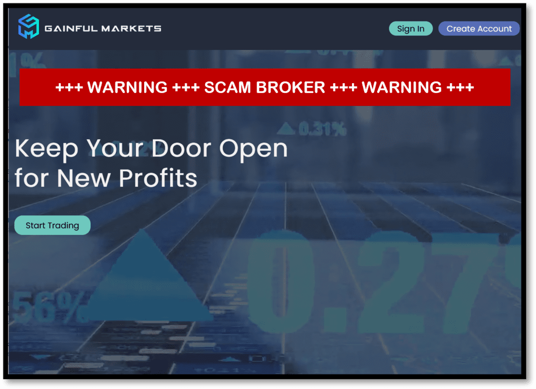 Urgent Warning Against Gainful Markets Broker Scam | FinTelegram News