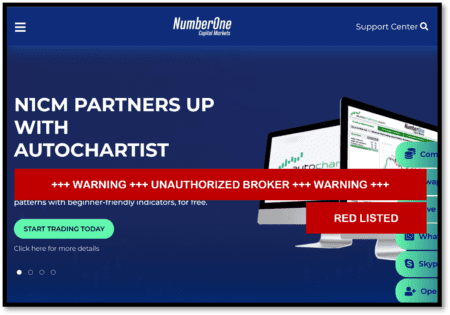 FinTelegram includes Number One Capital Markets N1CM in its Red Compliance list