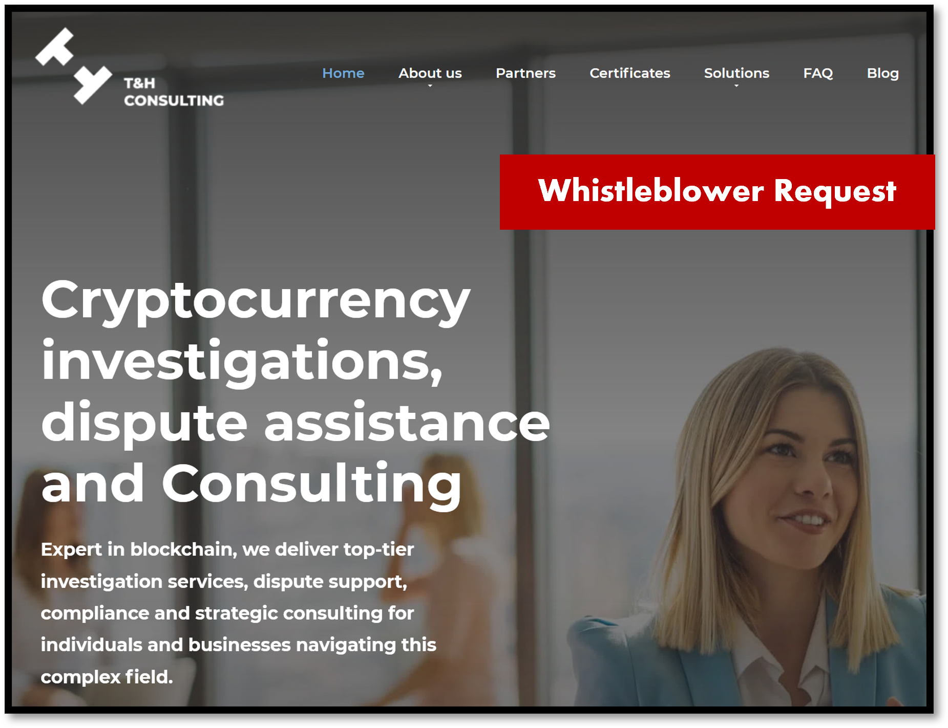 Whistleblower Request: Please Let Us Know More About Fund Recovery Scheme T  & H Consulting! | FinTelegram News