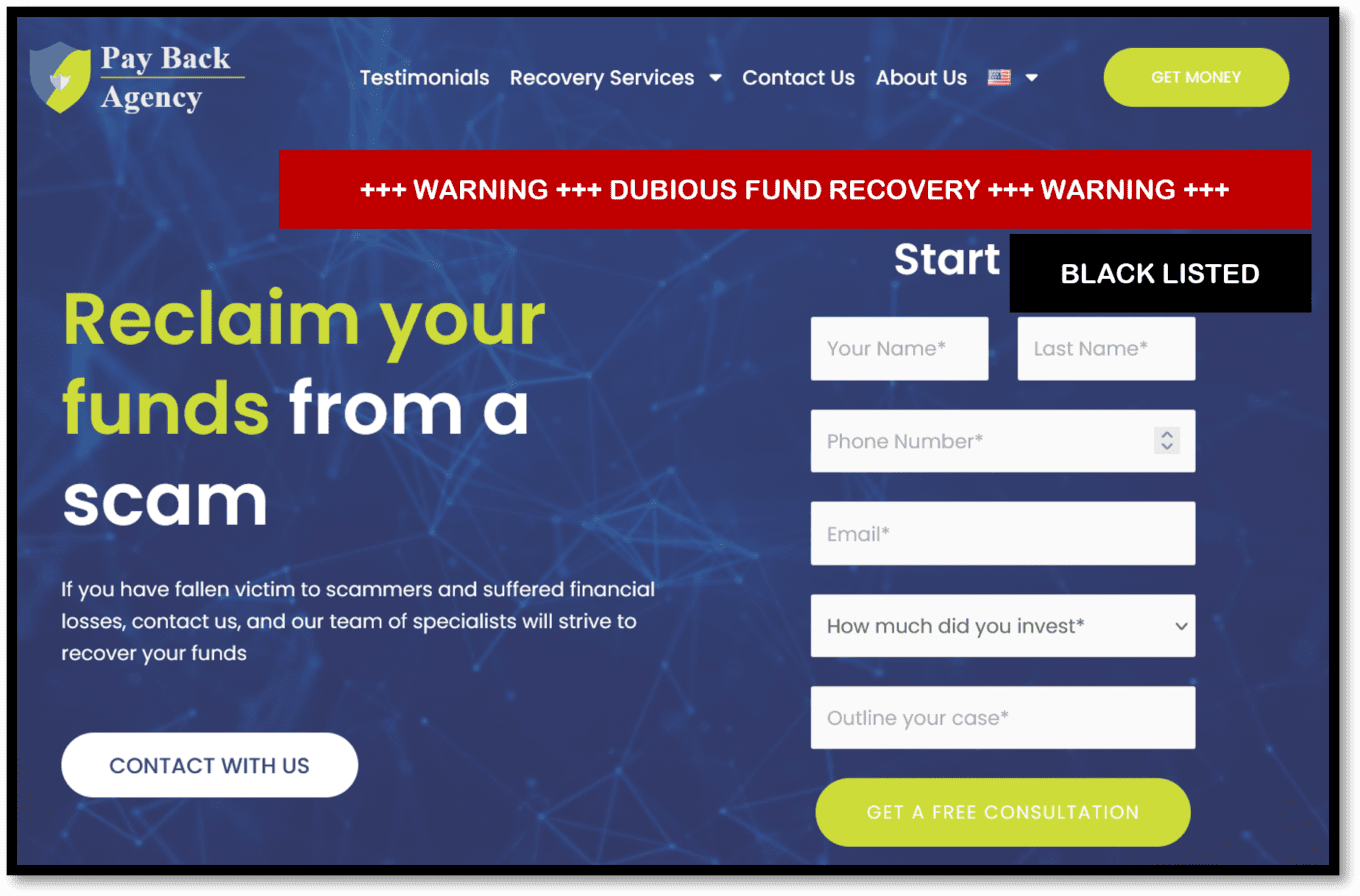 Urgent Warning Against Israeli Pay Back Agency Fund Recovery Scheme