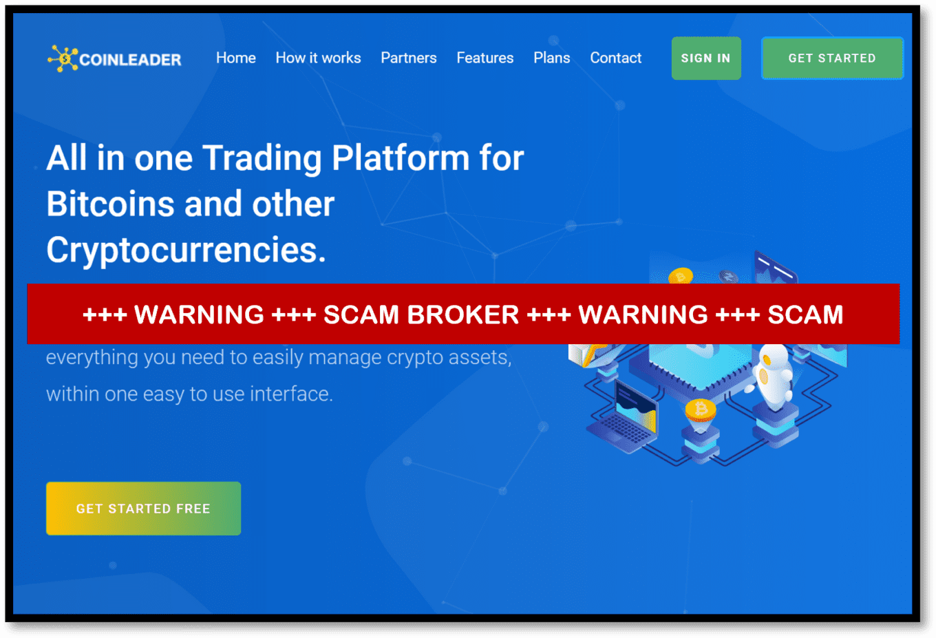 investor warning against scam broker coinleader acting as clone of FCA-regulated entity