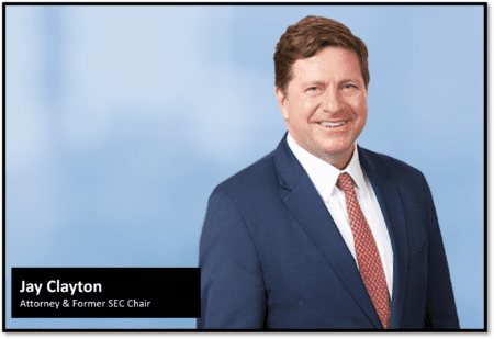 Former SEC Chair Jay Clayton