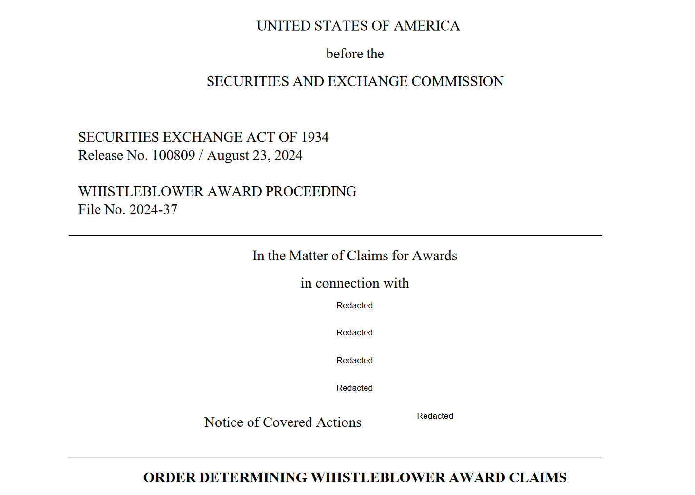 Title Sec Awards 98 Million To Two Whistleblowers Fintelegram News