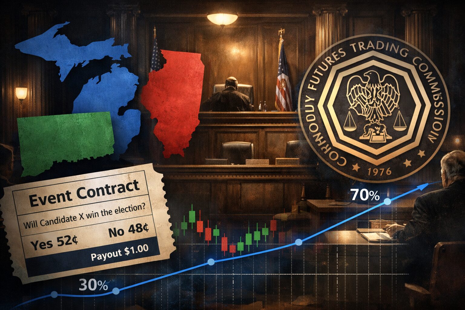 Coinbase Sues 3 States Over Prediction Markets (CFTC vs Gambling Law)
